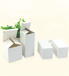 20 Storlek Vit förpackningsgåva Small Cardboard BoxesQuare Kraft Paper Cardboard Packaging Paper Box Factory hela LZ07402428973