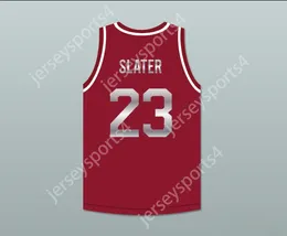 CUSTOM NAY Mens Youth/Kids SAVED BY THE BELL AC SLATER 23 BAYSIDE TIGERS MAROON BASKETBALL JERSEY INCLUDES TIGER PATCH TOP Stitched S-6XL