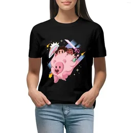 Universo de Polos Femininos Steven - Pixel Art of Steven Connie e Camiseta Lion Camiseta de grandes dimensões Clothing Top Women