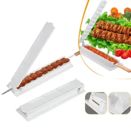 ACESSÓRIOS BARBECUE Skewer Mold Kebab Press Maker Plástico Manual de kebab Manual do molde Kabob Ferramentas para churrasco externo para kebabs tradicionais turcos