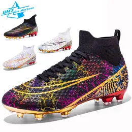 Soccer Shoes Man FG/TF High Ankle Outdoor Cleats Kids Football Boots Indoor Grass Cleats Training Match Sneakers EUR 33-47# 240426