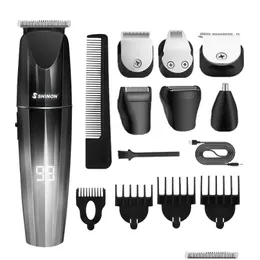 Haar Trimmer Resuxi JM G10 Diamant Carving Electric Clipper LCD Display Oil Head Home Rasieren Selbsthilfe 220623 Drop Lieferungsprodukte OT8SE