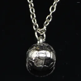 Chains 20pcs Fashion Necklace 11mm 3D Football Pendants Short Long Women Men Colar Gift Jewelry Choker