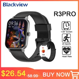 Orologi Blackview Smart Watch for Men Women Smartwatch R3 Pro Blood Oxygen Sleep Frequenza cardiaco Monitoraggio Digital Sports Watch No Mechanical
