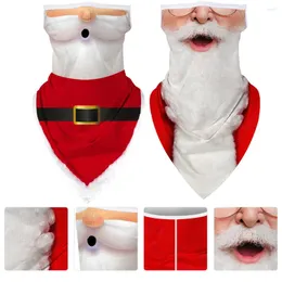 Банданас 2 ПК, детские лица, маска рождественская печать шарф шарф Шарф Шарф Шарф Крышка
