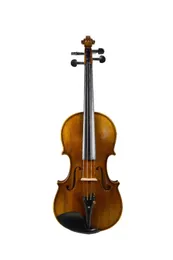 Violino full size unica unica in acero a grana a abete e acero solido con custodia