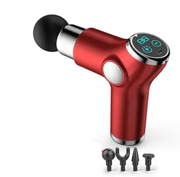 Electric Massager Gun Deeply Relaxes Muscle Tissue Tapping Muscle Massager Pain Relief Lcd Touch6161172