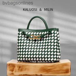 Vintage Designer -Taschen für Bottgss -Ventsss -Schachbrettgewebe Handtasche mit minimalistischem und Design -Einzelumbeutel mit modisch und mit originalem Logo
