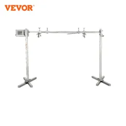 Grills vevor elektrisk BBQ Rotisserie Grill Kit, Heavy Duty Spit Grill Kit, rostfritt stål Hexagon Spit Rod for Pig Lamb Roaster