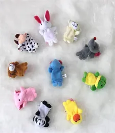 10pcclot bebê recheado para festa de brinquedo Favor Favor Finger Puppets Conta a história Animal Doll Hand Puppet Kids Toys Crianças Presente com 10 ANI4227114
