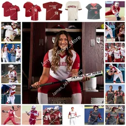 2022 NCAA Stitched Oklahoma Sooners softball Baseball Jersey OU 24 JAYDA COLEMAN 27 HANNAH COOR 33 ALYSSA BRITO 42 TURIYA COLEMAN 43 QU 2657