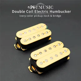 アクセサリーエレキギターダブルコイルハムバッカーエレクトリックギターピックアップブリッジまたはネックピックアップを選択するための象牙