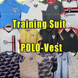 23/24 Sao Paulo Soccer Jerseys 2023 2024 Dani Alves Män kvinnors uniformer Luciano Igor Gomes Pablo Camisa Footbal Shirt Top målvakt Polo Vest Training Suits