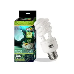 Oświetlenie Gad kompaktowy fluorescencyjny tropikalna lampa terrarium UVA UVB 5.0 żarówka, gwint śrubowy, 220240V, 110V130V, 13W, 26W Dostępne