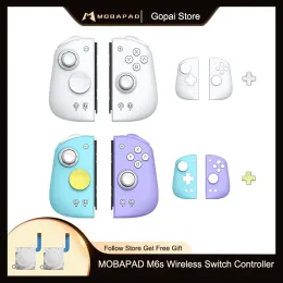 Fareler Mobapad M6s Gemini Bluetooth Kablosuz Oyun Denetleyicisi Nintendo Switch / Switch OLED için Algılayan Joystick Gamepad ile