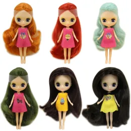 Dolls Factory Mini Blyth nude doll 10CM 10 different styles and colors random dress