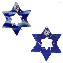 Decorative Figurines Hanukkah Acrylic Star Ornament Party Decoration Family Gift Holiday Decor For Home Offices And Schools