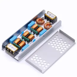 Förstärkare 6A 10A Ultra Thin Four Stage EMI Electromagnetic Interference Filter Suppressor Power EMC Audio Amplifier AC110V250V