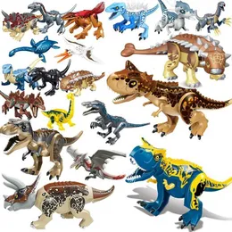 Inne zabawki Jurassic World 3 Wild Raptor Building Blocks Dinosaur Building Bloks Tyrannosaurus I-Rex Montaż Childrens Toysl240502