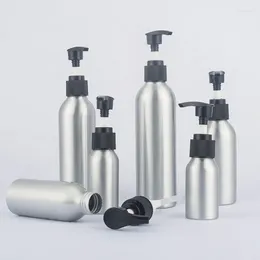 Storage Bottles 40ml 50ml 100ml 120ml 150ml 200ml 250ml Empty Lotion Pump Aluminum Bottle Shower Gel Shampoo Liquid Soap Cosmetics Container