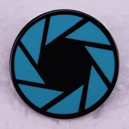 Aperture Science Portal Game Logo Emamel Pin Send Friend Boutique Medal Gift Metal Brosch