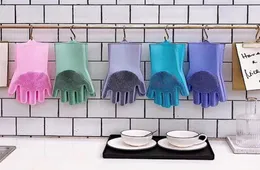 Волшебные кремнеземные перчатки домашние кухни очищают перчатки для посудомоечных мытья