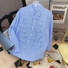 Damenblusen Hemden Ebaihui Frauen solide Hollow Shirt Langarm Langarm Lose Taille Mode Spleißen Hemd Damen Fashion Casual Gathering Hemd 2023l2405