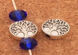 200pcslot 9x9mm Family Tree of Life Charm perline rotonde distanziali di perle antiche in argento allenta di gioielli L18304654502