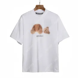 Palm pa harajuku 24ss molla rotta per lettere orso decapitato con lettere logo maglietta sciolta hip hop oversize hip hop unisex a manica corta tees angeli 2058 cqr