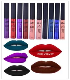 Wholematte Non -Stick Cup Flüssigkeit Matt Lipstick Lippenstift Lipgloss Lippenstift Nackt Farbe Lila Schwarz wasserdichte Lipstick2119304