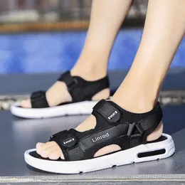 Sandals Wholl Brand Men's Slippers Summer Men Canvas أحذية شاطئية سميكة غير سميكة