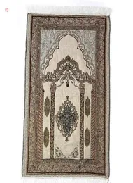 Mat di preghiera musulmana islamica 70*110 S tappeto di preghiera di Dubai turco arabo indossare ramadan tappeti a coperte morbide di cotone Ramadan SN9497836841