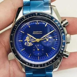 Designer Watch Reloj Uhren AAA Automatische mechanische Uhr Oujia Super Six Nadel Blau Gold Vollautomatische mechanische Uhrenwache Wache