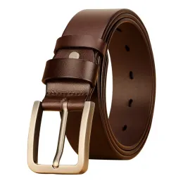 Belts Men's Belt Men Male Genuine Leather Strap Luxury Alloy Pin Buckle Casual Men's Belt for Jeans Cummerbunds Ceinture Homme 230630