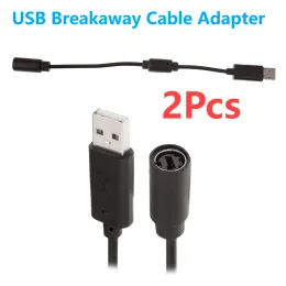 Cabos 2 PCs Cabo de adaptador Breakaway USB para controladores com fio Xbox 360