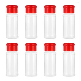 Set di stoviglie da 8 pezzi Castor Kitchen Sauce Bottle Spezia Pesta Jar Gadget Gadget Salt e Shakers Standing