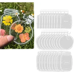 30st Transparent torkad blomma bokmärken DIY Bokmärke för studenter Ing Bottle Stickers Page Clips Kids Gift 240428