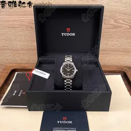 جنسين الموضة Tudery Designer Watches Box الإمبراطوريات الدفة مشاهدة 34 مم أزياء الآلات الآلية الآلية للسيدات M12300-0002 مع الشعار الأصلي