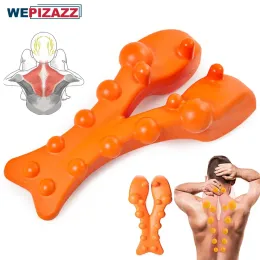 Relaxation Trapezius Trigger Point Massager Release Neck and Shoulder Pain, Hunchback Corrector, Relieve Upper Back Pain & Tension Headache