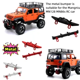 Cars Metal Upgrade, Front And Rear Bumper, For MN Model 1/12 MN128 MN86s Wrangler RC Car Parts