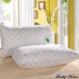 Домашняя текстильная белая подушка 100% хлопчатобумажные подушки для здоровья шеи 48 74 см спальных подушек Супер мягкая подушка для шеи взрослой прямоугольник 304 с