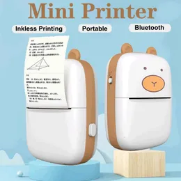 Mini Sticker Printer с Bluetooth Wireless Portable Thermal Printer для мобильного принтера смартфона Smart Po Printer 240430