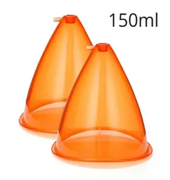 Orange 150ML Cups Breast Up XL Size Cups Enhancement Butt Lifting Vacuum Cupping 2PCS Cups1816856