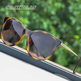Crixalis Square Spolaryzowane okulary przeciwsłoneczne dla kobiet 2024 Design marki antylśnieniowe Driving Retro Sun Glass Men Uv400 Zonnebril Heren