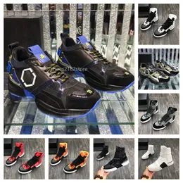 Philipp Plain Shoes Marke Luxusdesigner Scarpe Classic Patchwork Hochwertige Komfort -Trainer Original Plins Skulls PP Muster Freizeitsneaker Sneaker