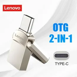 어댑터 Lenovo Extreme USB 3.0 USB 플래시 드라이버 Typec OTG 512GB 256GB USB 메모리 USB 메모리 스틱 Pendrive 128GB 휴일 선물