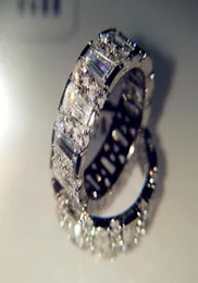 Кластерные кольца ювелирные изделия18K Белый натуральный 3 Ювелирные изделия Gemstone 18 K золотое кольцо для женщин мужские эсесории Drop Delivery2717552