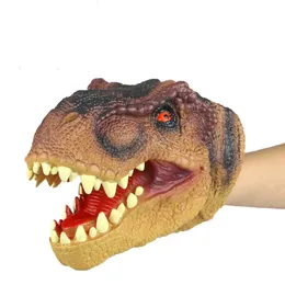 Other Toys Animal hand puppets childrens cool rubber toys shark and dinosaur shaped stories pretending to play with gloves childrens giftsL240502