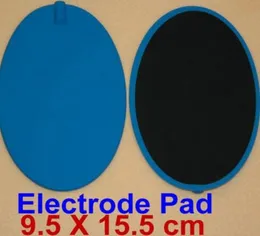 110pcs oval büyük büyük yedek elektrot pedleri Tens Makinesi Tens Zayıflama Masajı için DHL ile Yeniden Kullanılabilir