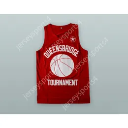 Пользовательский имя любое название Team Teen Prodigy 00 Queensbridge Tournament H.N.I.C.Basketball Jersey все сшиты